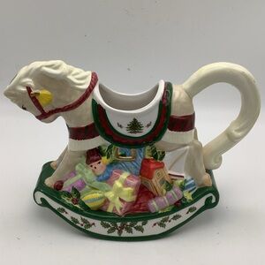 Spode Holiday Rocking Horse Pitcher/Creamer